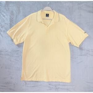 Mens Nike polo yellow size large golf polo‎